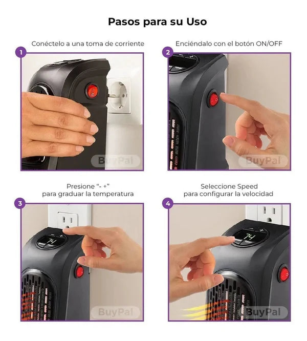 Calefactor y/o Calentador Portátil de Pared