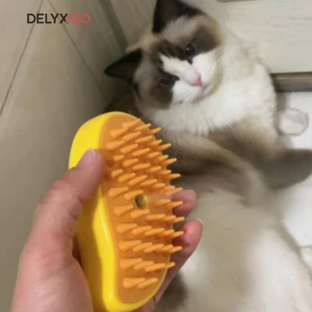 Cepillo vaporizador  3 en 1 para Mascotas