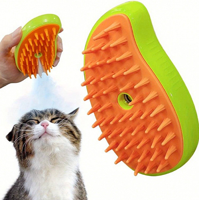 Cepillo vaporizador  3 en 1 para Mascotas